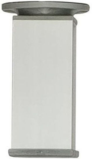 Möbelbein Aus Aluminium Matt 40x40mm Höhe 15cm