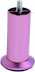 Jgs S.a P-7065 Metallisches Möbelbein Zylindrisch Lila Höhe 10cm