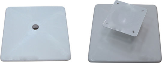 Jgs S.a Cb-b06-8 Drehbare Möbelbasis Weiß Metall Für Sessel 50x50x18cm