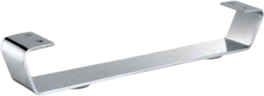 Jgs S.a Af075 Bară Mică Metalică Pentru Mobilă Nichel Potrivită Pentru Canapea 32,5x4x5,3cm