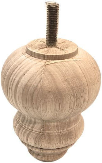 Jgs S.a 9016 Hölzernes Möbel Bein Rundes Verjüngung Muster Höhe 13cm