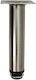 Furniture Leg Round Finetto Art.30721 Φ-30mm Nickel Satin 220-30721#10ns 100mm