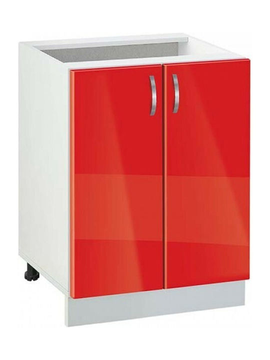 Ντουλάπι Κουζίνας Επιδαπέδιο 60x60x85 Beni 602 Genomax 4202 Κόκκινο Γυαλιστερό