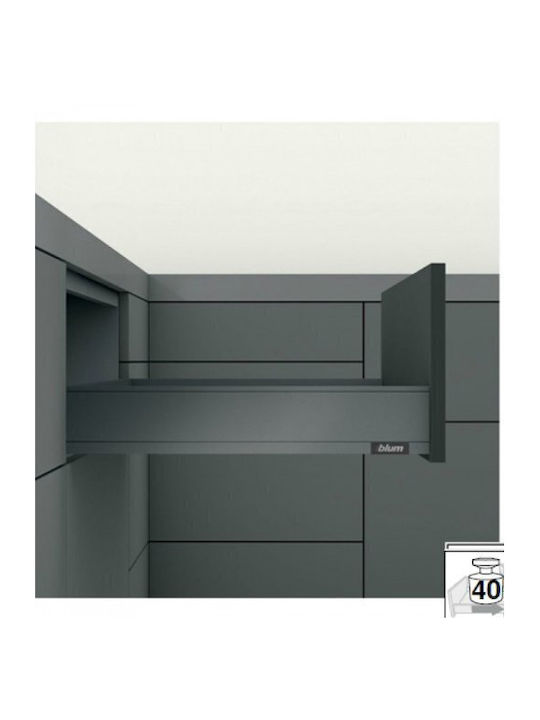 Blum Sertar Rectangular din Metal Gri Tip On 50...
