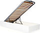 Orthopedic Bed Frame Dense Slats Lifting Mechanism Semi-Double Bed 122x200cm