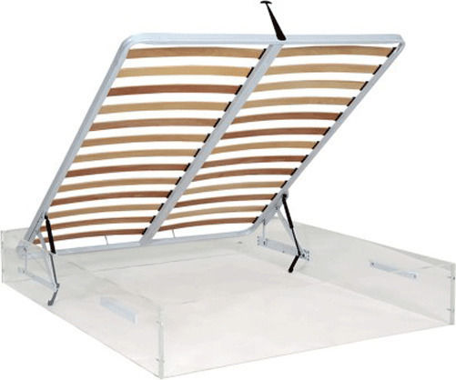 Orthopedic Bed Frame Dense Slats Lifting Mechanism King Size Bed 170x200cm