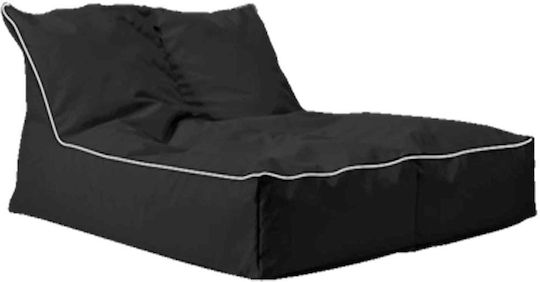 Duojoy Zweisitzer Sitzsack Schwarz 150x160