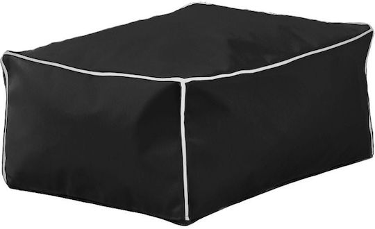 Πουφ Σκαμπό Cube Black 70x50 Πουφ Σκαμπό Cube Black 70x50