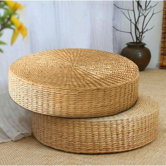 Pouf Υάκινθο 50x20 Natural Home B-65/66