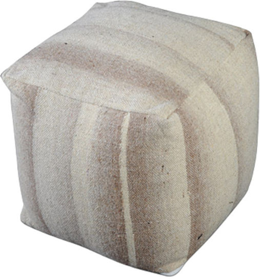 Pouf Hocker Πουφ Jgs S.a Beiges Kaffe Marbles Pouf Hocker-222 40x40x40cm