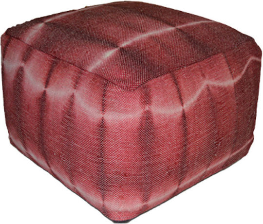 Pouf Σκαμπο Πουφ Jgs S.a Κόκκινο Ronaldo Stool-261 55x55x35cm Pouf Σκαμπο Πουφ Jgs S.a Κόκκινο Ronaldo Stool-261 55x55x35cm