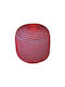 Pouf Stool Bean Bag Chairs & Poofs Jgs S.a Dark Anthracite Red Roccoco Stool-332 50x50x40cm
