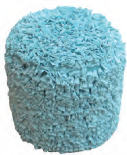 Pouf Hocker Πουφ Jgs S.a Türkises Aε-45 Rundhocker-004 Φ35cm