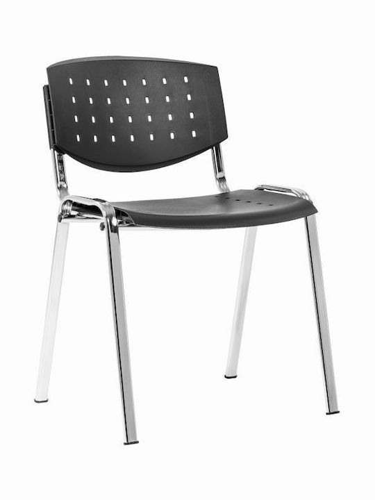 Visitor Chair Taurus Pc Layer Chrome Frame Blac...