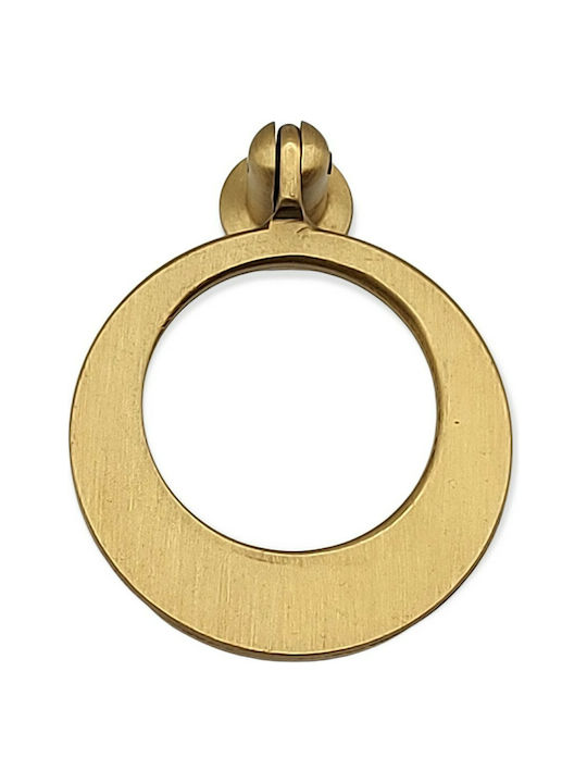 Handmade Brass Furniture Knob Omp Porro 10612-oro1 Gold Matte Diameter 45
