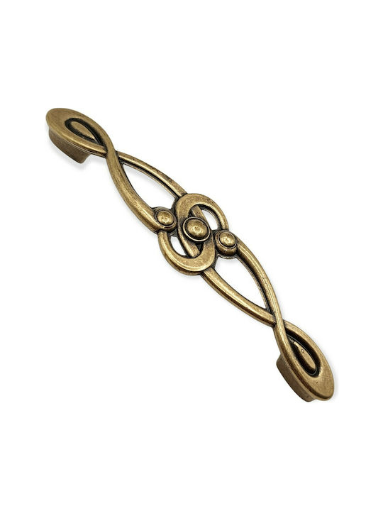 Italian Furniture Handle Euro-fer 0193-brz1 Bronze Diameter 12.8cm