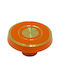 Italienisches Messing Möbelknopf Euro-fer 11040-brz2 Gold-Orange Durchmesser 25
