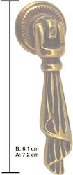 Furniture Knob Hanging Besana 552200-553000 Gold Patina Avo B