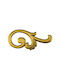Furniture Handle Besana 1362 Avo Gold Patina Right 32mm