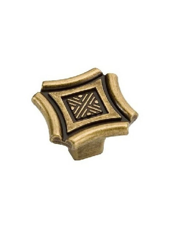 Ръкохватка Giusti Art.628 35х35мм Бронзова 233-628po000d1