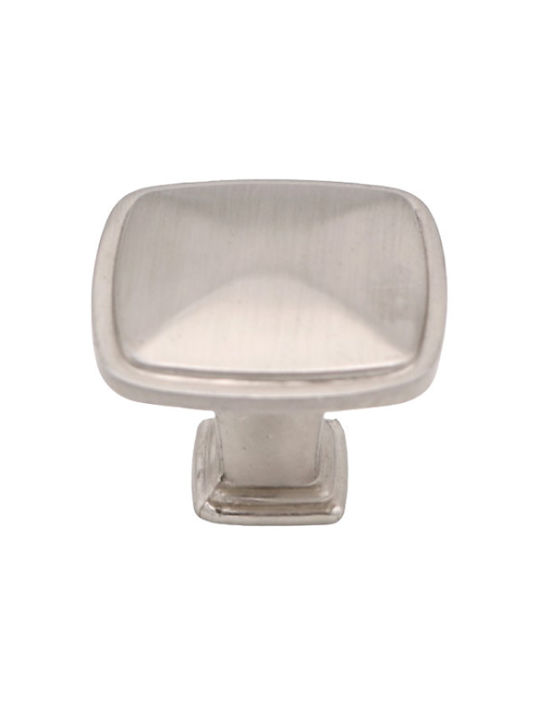 Square Knob Finetto Art 822 30x30mm Satin Nickel 256-822#bsn#22