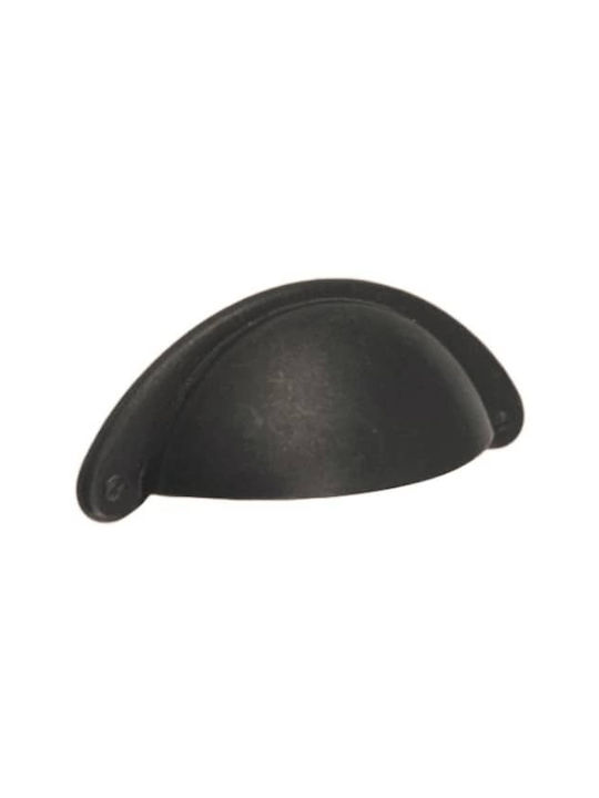 Möbelgriffe Außenseite Herrajes Palencia 48000 32mm Schwarz Antik