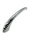 Italian Brass Front Door Handle Salice Paolo 4902-ino Chrome Glossy Length 30.0cm