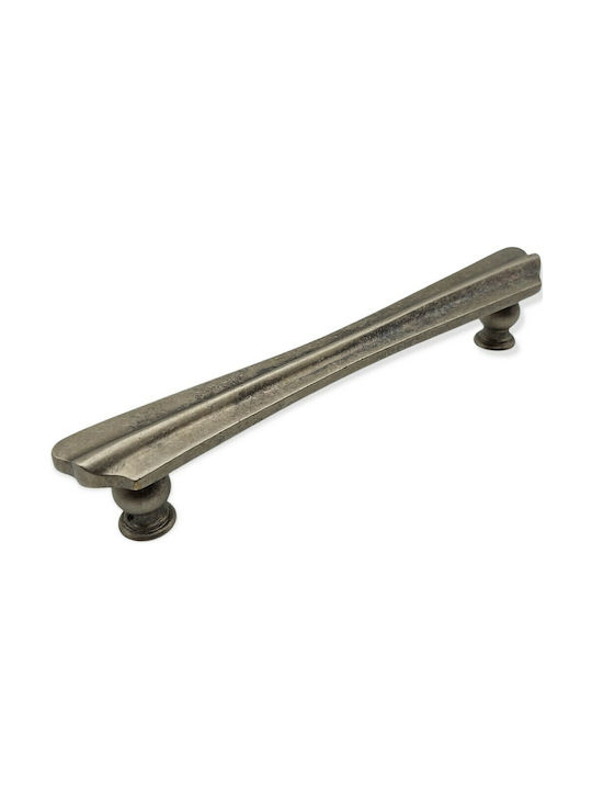 Spanish Brass Front Door Handle Mestre 9271-200-arg1 Aged Silver Size 20.0cm