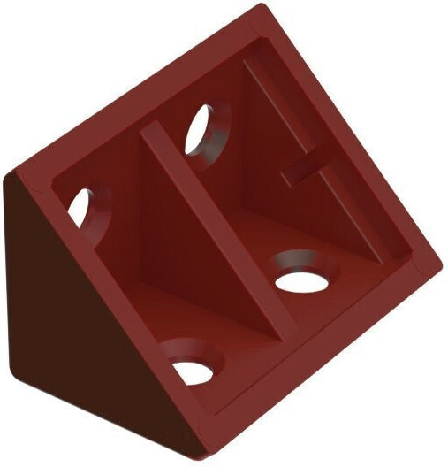 Plastic Support Bracket 20x20x30mm 100 Pieces Red 134-01202030ke