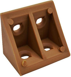 Plastic Shelf Bracket 20x20x30mm 100 Pieces Nat...