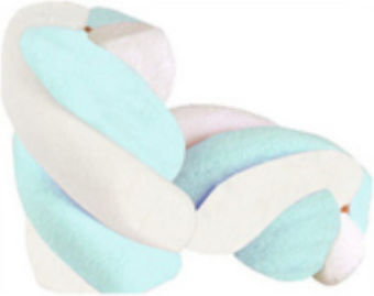 Marshmallows Blue White Twist Gluten Free 500 Gr Packaging