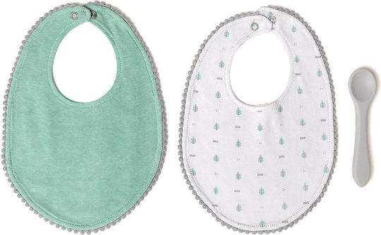 Kiokids Impermeabila Bavetă material textil Mentă 3buc