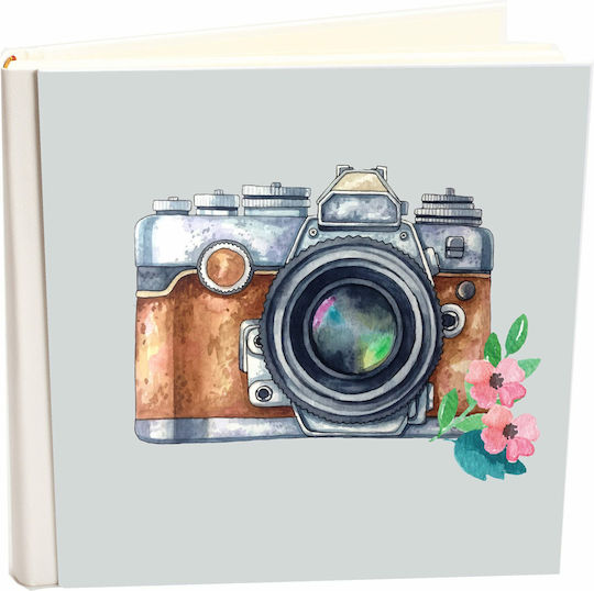 Албум Изкуствена Кожа За Колекция My Album Camera Vintage Кафяв Албум с Папка с Корици 30x30cm Кутия За Съхранение 80 Страници