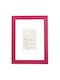 Wooden Wall Photo Frame Fuchsia Embossed Wood Grain Matte Glass K29-16 Photo 40cmx50cm