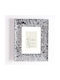 Wooden Wall Photo Frame Silver Embossed Matte Grain Matte Glass K4005-2 Photo 40cmx60cm