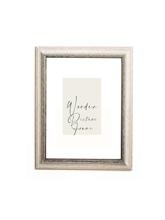 Wooden Wall Photo Frame Puzzle Poster White-Bro...