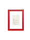 Wooden Wall Photo Frame Red Embossed Wood Grain Matte Glass K29-34 Photo 25cmx35cm