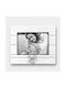 Artifact Wooden White Photo Frame “καρδια-w” 25cm X 19cm