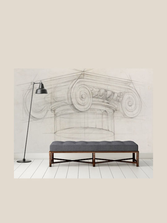 Wall Photo Wallpaper Architectural Column Embossed 1350x270 Cm
