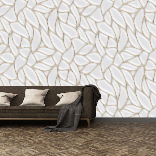 3D Leaf Photo Wallpaper Self-Adhesive Vinyl 135x270 Cm