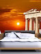Fototapete Wand Sonnenuntergang Am Parthenon Selbstklebendes Vinyl 400x270 cm