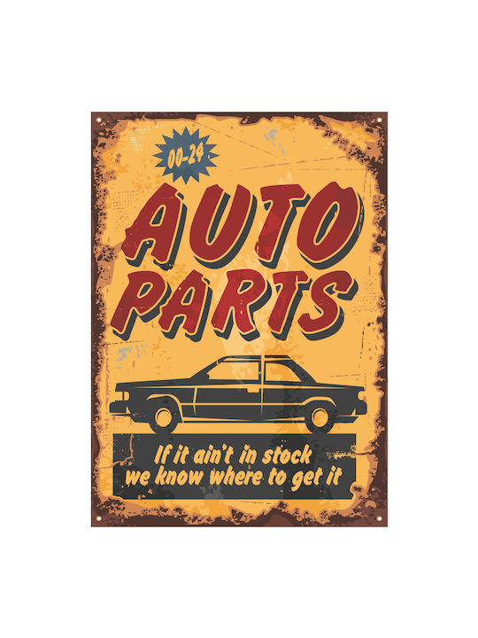 Διακοσμητική Πινακίδα "auto Parts" 20x14