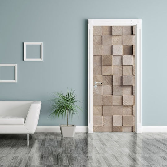 Аυτοκόλλητο Врата 3D Wood Art 70x170см