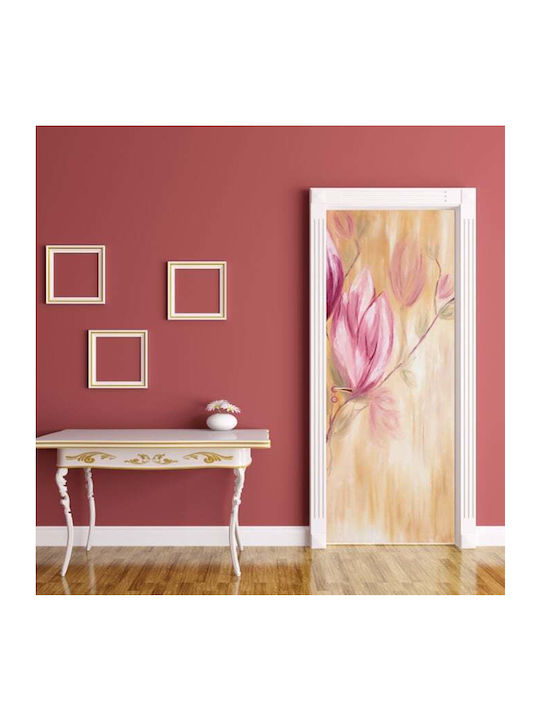 Αυτοκόλλητο Πόρτας Hand Painting Flower 70x210cm