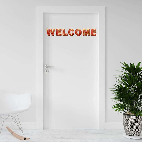 Wandsticker Tür Welcome 70x10cm