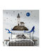 Wall Sticker The Whales The Lighthouse 100x100cm