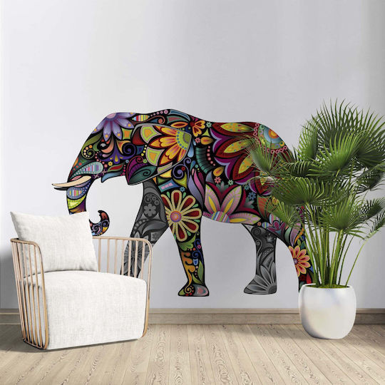 Indian Elephant Wall Sticker 145x100cm