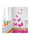 Stickers Set Fuchsia Butterflies 33 Shades 120x42cm