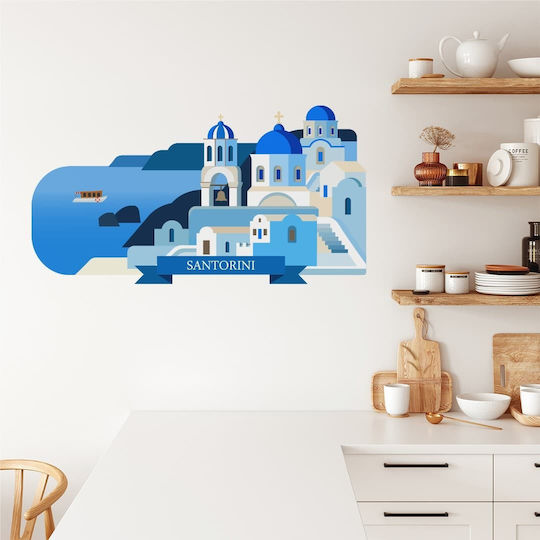 Wandsticker Santorini 100x50cm