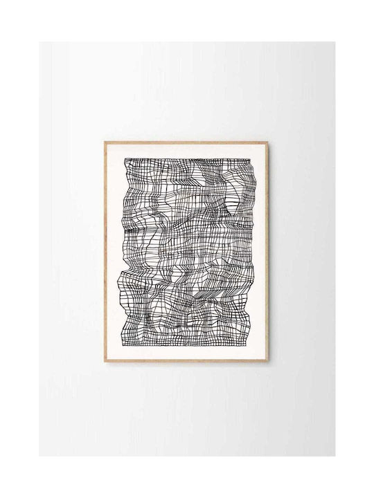 Poster Timeline Black Ana Frois 30x40 Cm Black White Sustainable Paper Poster Club